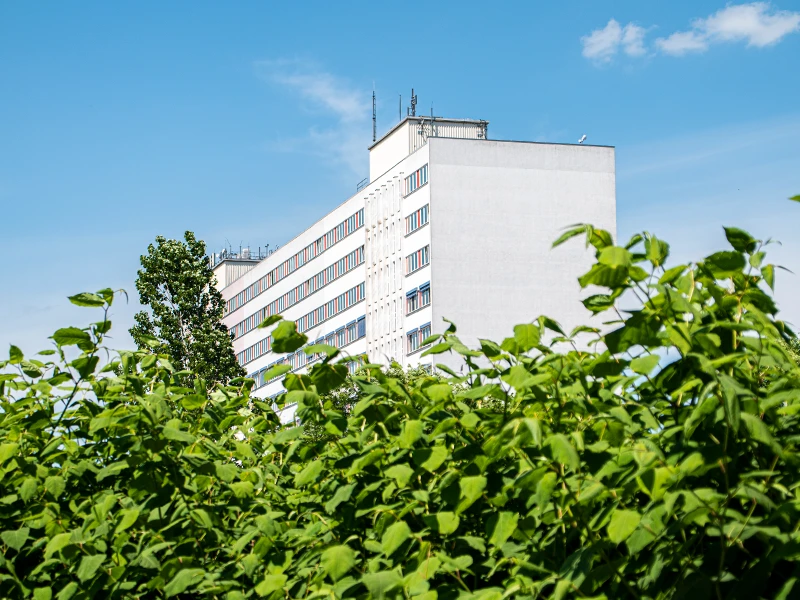 Das domeba Hauptgebäude in Chemnitz.