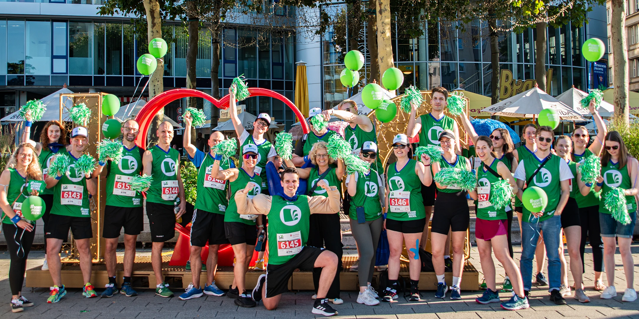 Das domeba-Team beim Firmenlauf 2024